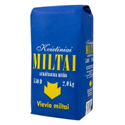 Wheat flour a.r. 550D, Vievio, 2 kg